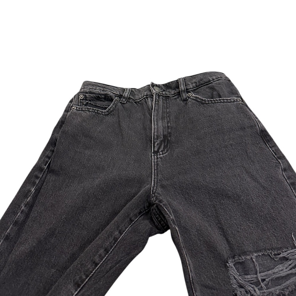 Garage Women's Distressed Black Wide Leg Jeans Size 5